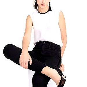 JCrew Ruffle Neck Tank